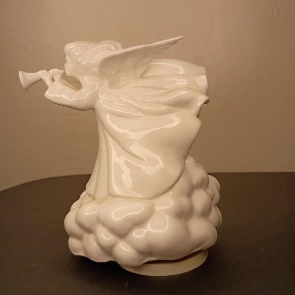 Vintage Schmid Angel Rotating Music Box Plays Ave Maria Wind Up Works 1980's - Picture 13 of 15